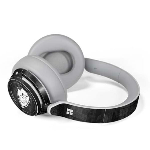 NFL Kansas City Chiefs Black & White Surface Headphones Skin